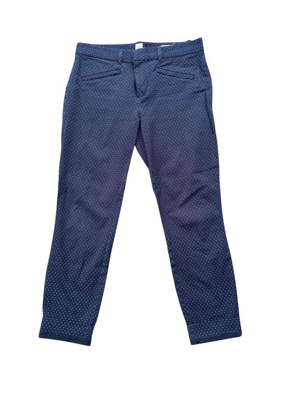 GAP Navy Ankle Skinny Pants with White Dot Print